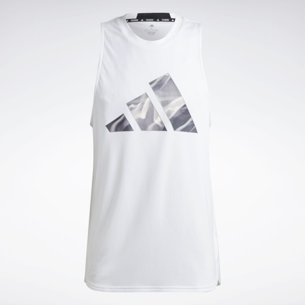 Branco Regata de Treino Designed for Movement HIIT