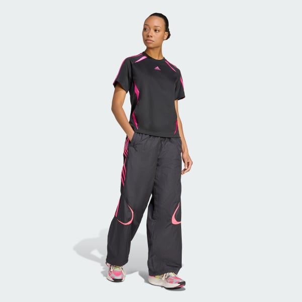 Schwarz Teamgeist Adicolor Trainingshose, Oversized