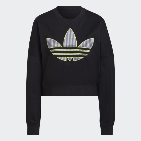 Referéndum Correctamente Saludar adidas Loose Sweatshirt with Trefoil Application - Black | adidas UK