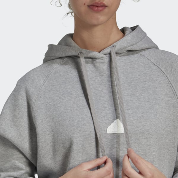 sedá Mikina Oversized Hooded HQ512