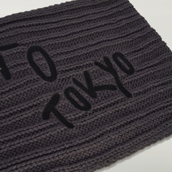 adidas Y-3 Oversized Chunky Knit Scarf - Grey | Free Shipping with