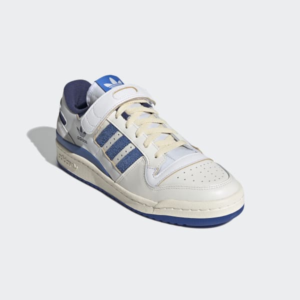 adidas Forum 84 Low Blue Thread Shoes - White | adidas Australia