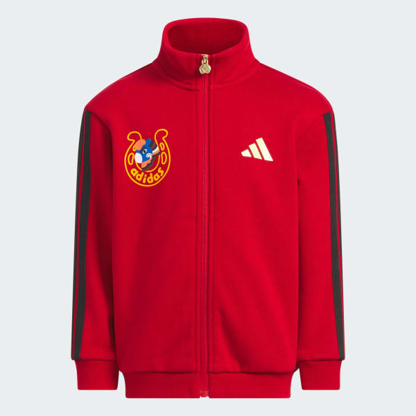 Red SPORTSWEAR Little Kids Knitted Tracksuit