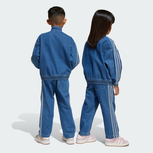 Azul Conjunto de Denim Kids