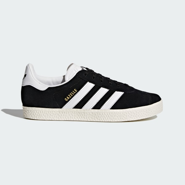 white gazelle leather gum trainers