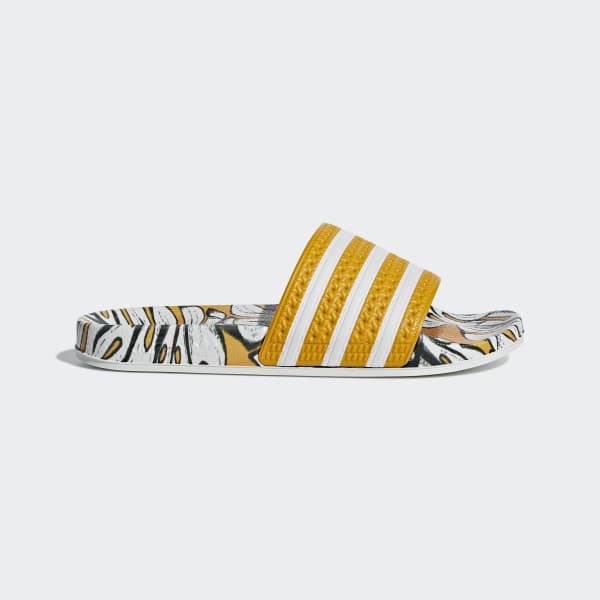 adidas adilette sandals yellow