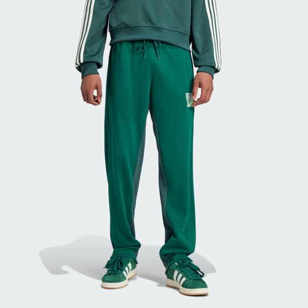 Verde Pantalón Deportivo Estampado