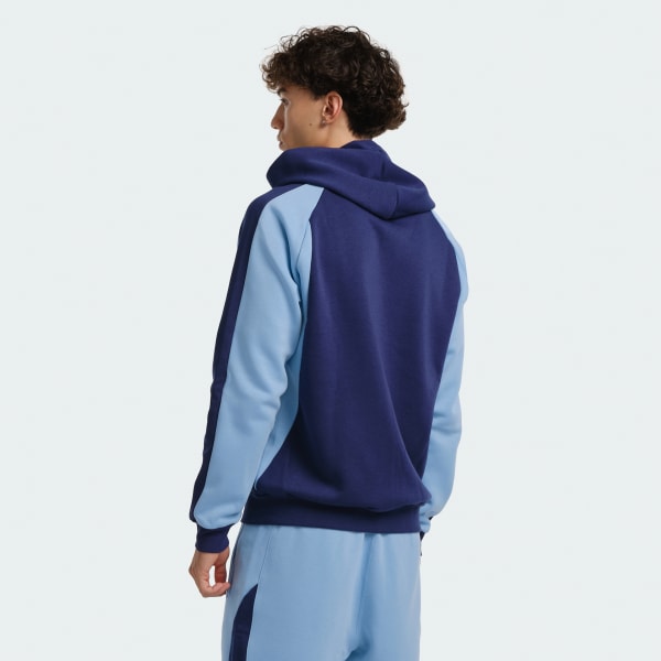 Blue New South Wales Colourblock Full Zip Hoodie - Mens