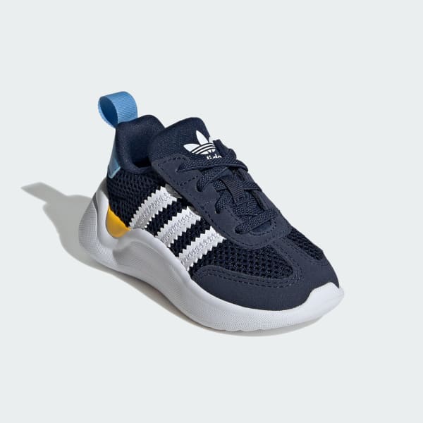 Bleu Chaussure lacets élastiques fermeture confortable Adiform 70s Enfants