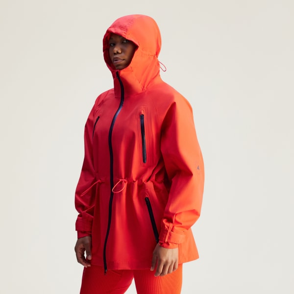 Rot adidas by Stella McCartney TrueNature Short Regenjacke