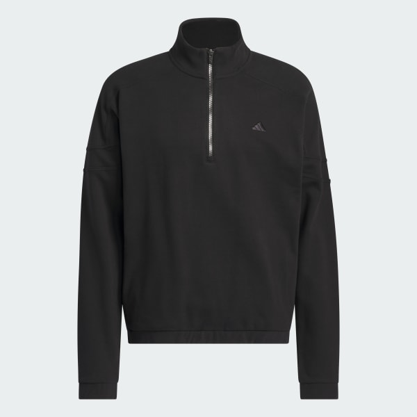 ■adidas■ Quarter Zip Jumper Black Blue IR7127 1-4-