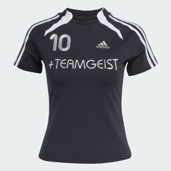 Schwarz Adilenium Staffel 4 Teamgeist schmal geschnittenes T-Shirt