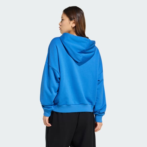 Azul Moletinho Capuz Folgado Essentials Big Logo