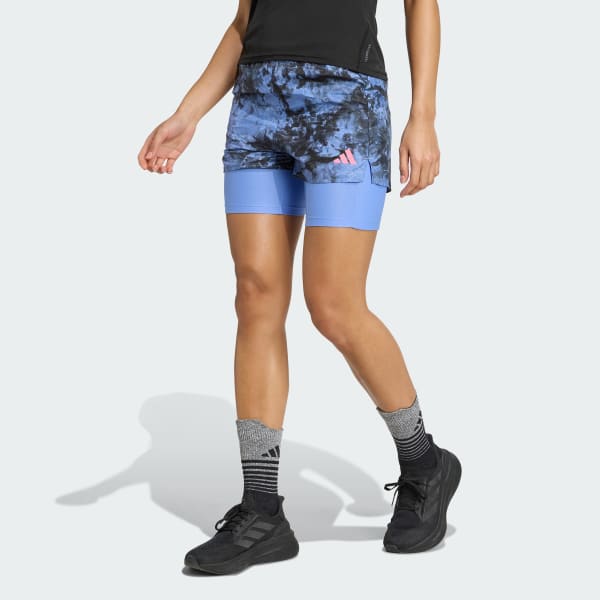 Blue Own The Run Spray Dye 2-In-1 Short
