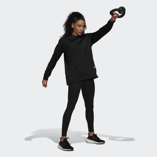 Black AEROREADY Crewneck Sweatshirt L5886