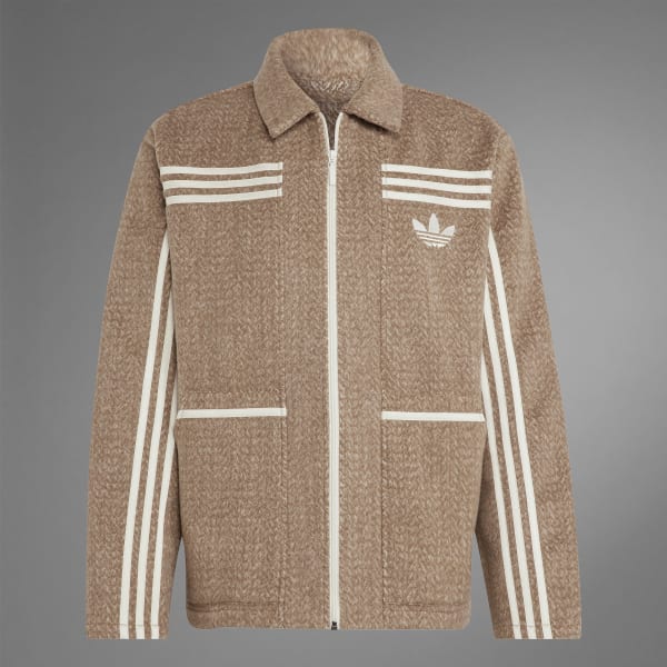 adidas adicolor Heritage Now Collared ZipThrough Jacke Braun