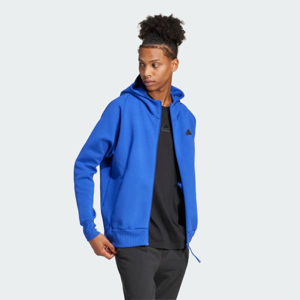 modrá Sportovní bunda Z.N.E. Premium Full-Zip Hooded