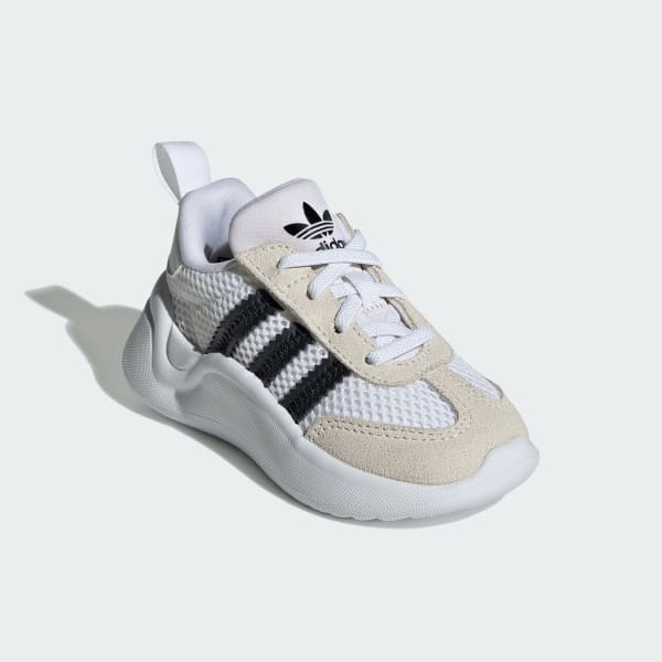 Blanc Chaussure lacets élastiques fermeture confortable Adiform 70s Enfants