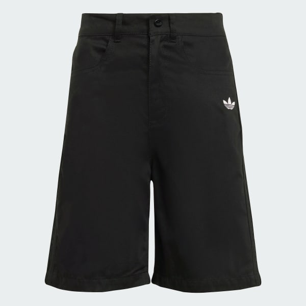 Negro Shorts de sarga para niños