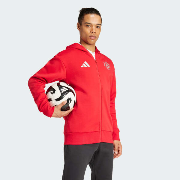 adidas Manchester United Anthem Jacket Red Free Shipping with adiClub adidas US