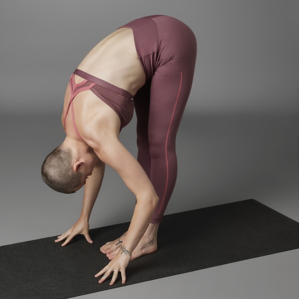 Burgundy Authentic Balance Yoga 7/8 tights DRN63