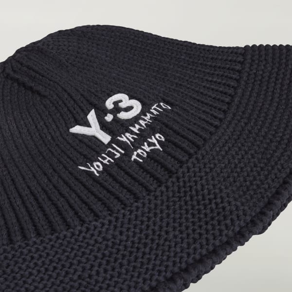 adidas Y-3 Heritage Knit Bucket Hat - Black | Free Shipping with