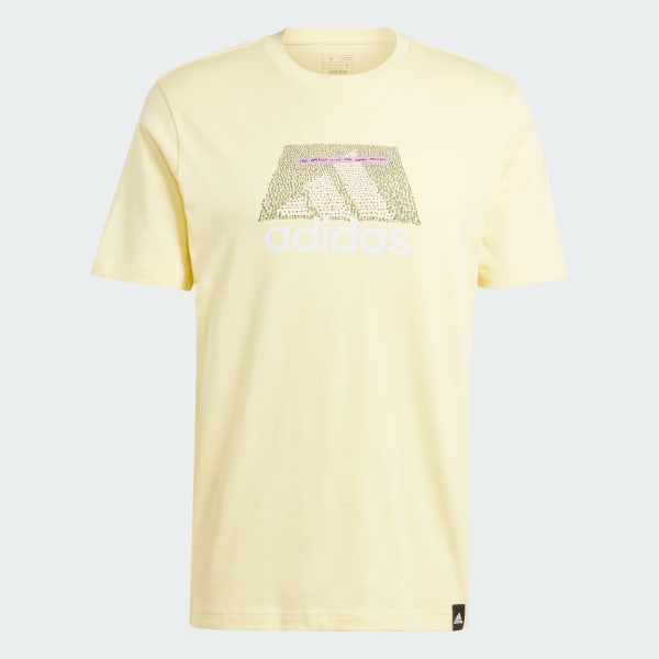 Amarelo Camiseta Estampada Codes Badge of Sport
