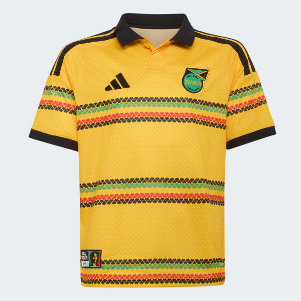 Gul Jamaica 26 x Bob Marley hjemmebanetrøje til børn