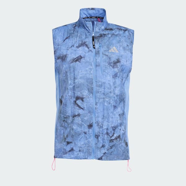Blue Own The Run Spray Dye Vest