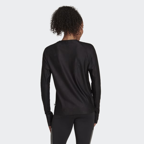 Svart Made To Be Remade Running Long Sleeve T-skjorte C5583