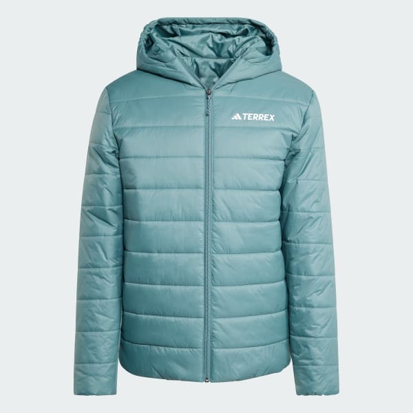 Green Terrex Multi Essentials CLIMAWARM Insulated Hooded Jacket