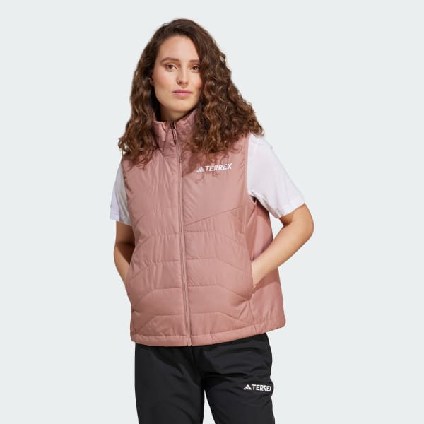 Pink Terrex Multi Climawarm Insulated Hooded Vest