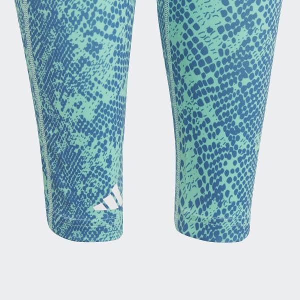 adidas AEROREADY Animal-Print Optime 7/8 High-Rise Pocket Tights