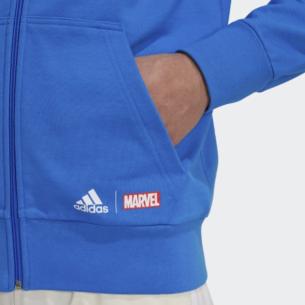 adidas Real Madrid Marvel Avengers Hooded Sweatshirt - Blue | adidas Vietnam