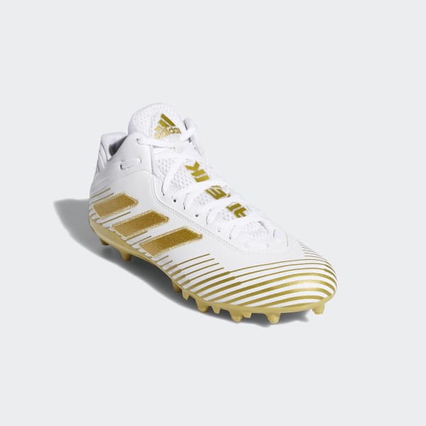 adidas football cleats white and gold