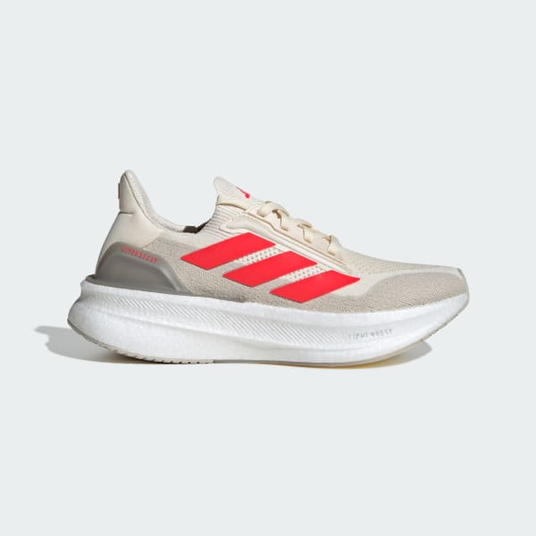 Adidas Women s Ultraboost 5X Running Shoes Size 9 White Red Tan