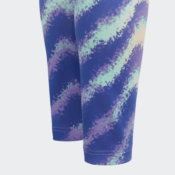 oranzová Legíny Dance AEROREADY High-Waisted Printed