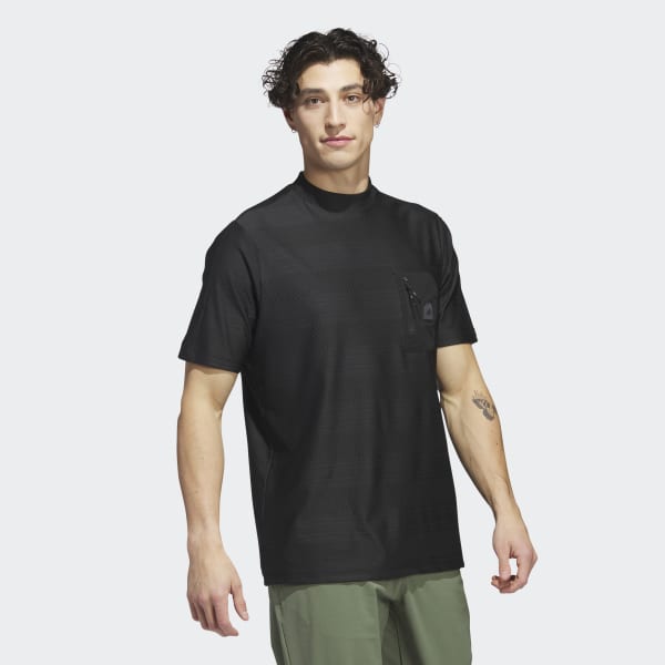 adidas Adicross Pocket Golf Polo Shirt - Black | Men's Golf | adidas US