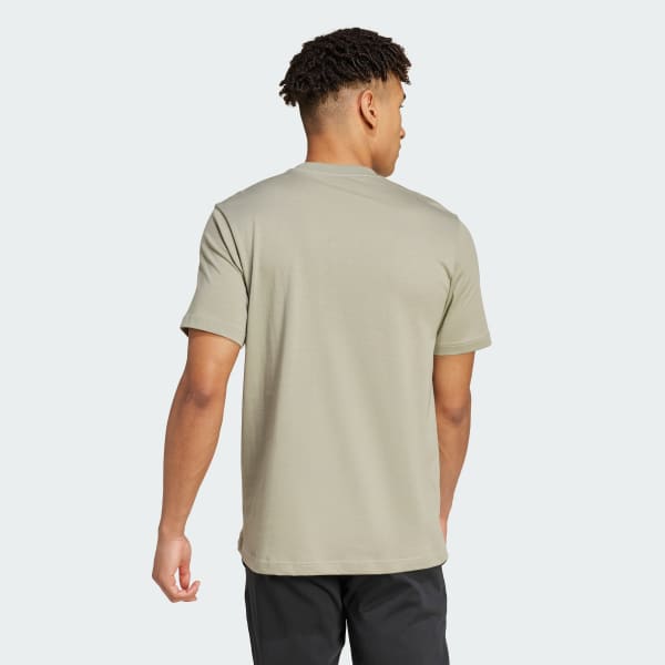 Green Camo Linear Graphic Tee