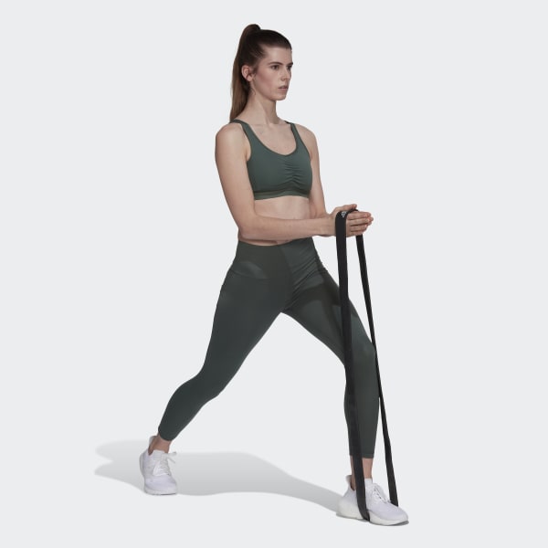 adidas Coreessentials Medium-Support Bra - Green | adidas Australia