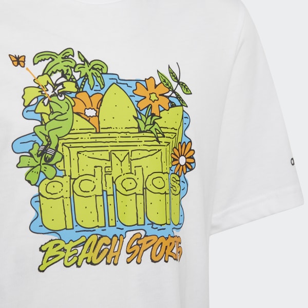 Wit Graphic Stoked Beach T-shirt