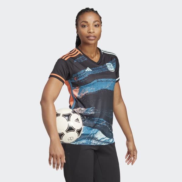 Black Argentina Women's Team 23 Away Jersey