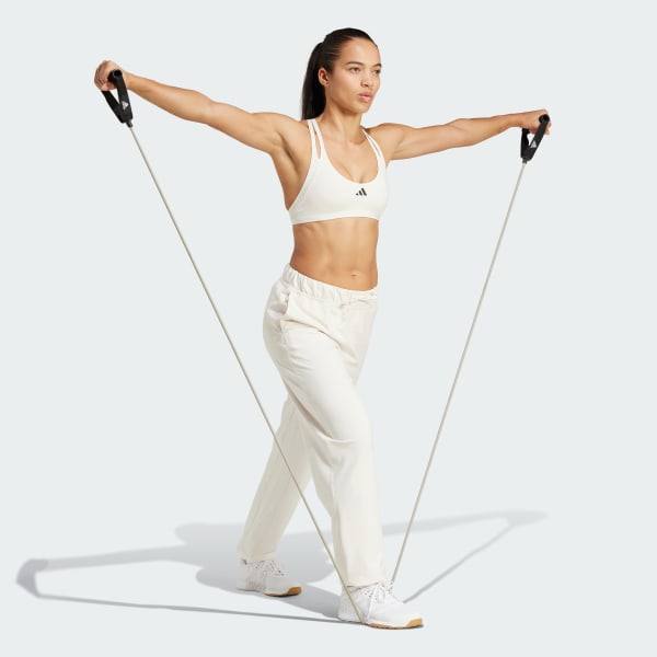 Branco Calça Moletinho Power Loose Fit