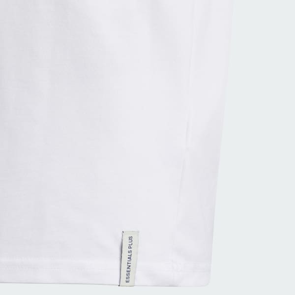 ホワイト キッズ エッセンシャルズ プラス レギュラーフィット スリーストライプス半袖Tシャツ