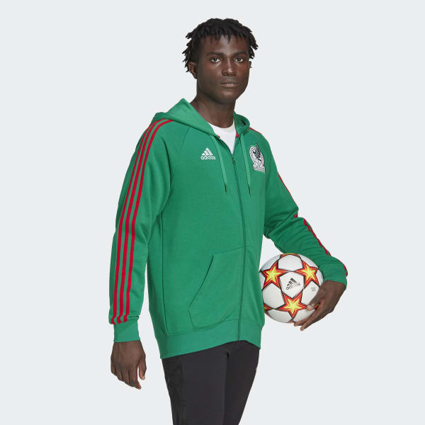 Verde Sudadera con Gorro México Cierre Frontal TW813