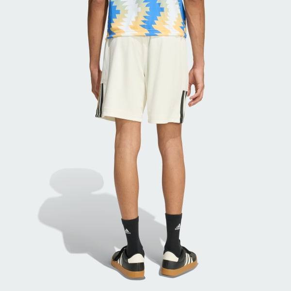 White HOUSE OF TIRO X COMMON GOAL PIQUE SHORTS