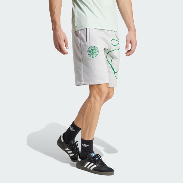 Grey Celtic FC St. Patrick's Day Shorts