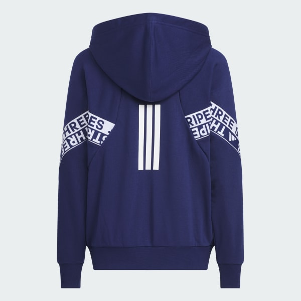 ブルー キッズ ワーディングパック ルーズフィット フレンチテリー フルジップパーカー