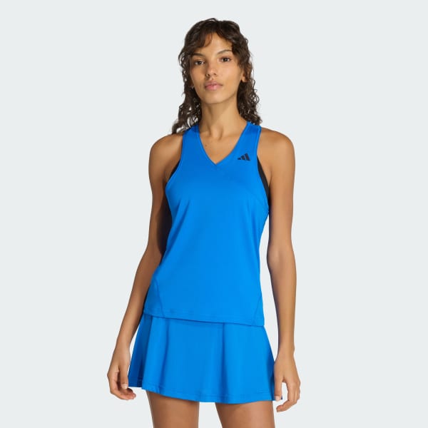 Blue CLUB TENNIS CLIMACOOL V-NECK TANK
