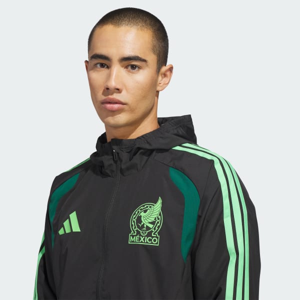 adidas Mexico 26 Tiro All Weather Jacket - Black | Free Shipping
